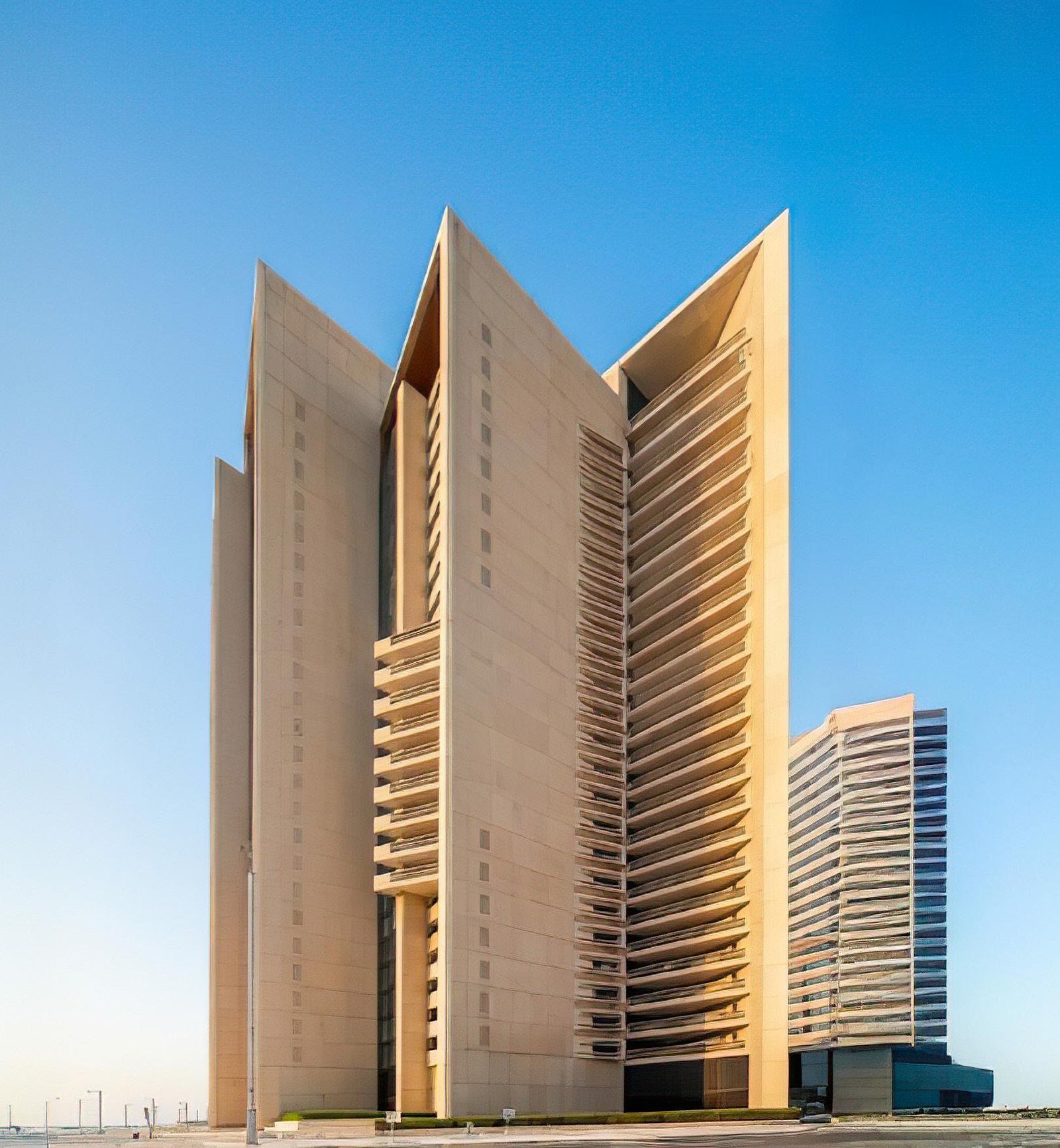 Marafid tower exterior and interior highlights showcasing modern island living